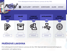 Tablet Screenshot of lakovna-praskova.cz